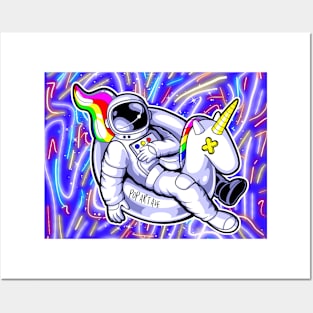 Chill Out Astronaut Pop Art Ave Posters and Art